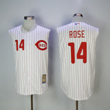 Philadelphia Phillies #14 Pete Rose Reds 14 White Red Retro