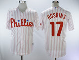 Philadelphia Phillies #17 Rhys Hoskins Phillies 17 White Red Fan