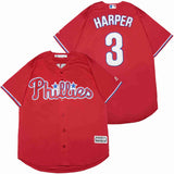 Philadelphia Phillies #3 Bryce Harper Phillies 3 Red Fan