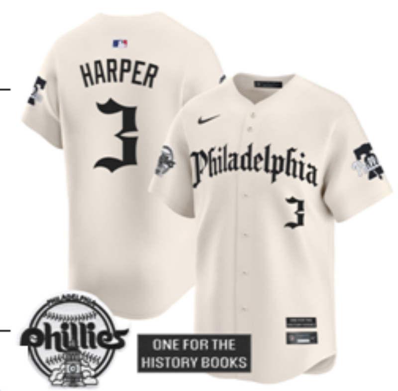 Philadelphia Phillies #3 Bryce Harper Phillies 5 Collaboration Style 2