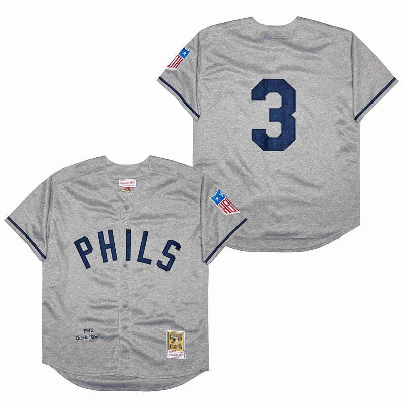 Philadelphia Phillies #3 Klein Phillies 3 Hemp Gray 1942 Retro