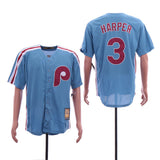 Philadelphia Phillies #3 Phillies 3 Blue Retro Fan Front