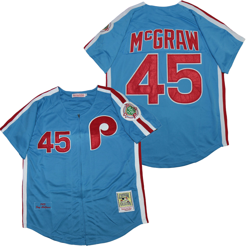 Philadelphia Phillies #45 Mcgraw Phillies 45 Blue 1983 Retro