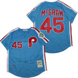 Philadelphia Phillies #45 Mcgraw Phillies 45 Blue 1983 Retro
