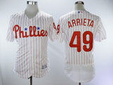 Philadelphia Phillies #49 Jake Arrieta Phillies 49 White Red Elite