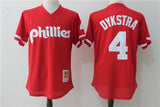 Philadelphia Phillies #4 Lenny Dykstra Mesh Throwback