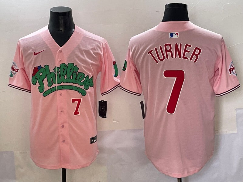 Philadelphia Phillies #7 Trea Turner Phillies 4 Collaboration Style 1