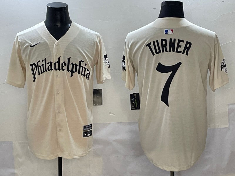 Philadelphia Phillies #7 Trea Turner Phillies 5 Collaboration Style 3
