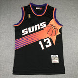 Phoenix Suns #13 Steve Nash Suns 13 Black Gold Logo Style 4