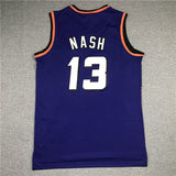 Phoenix Suns #13 Steve Nash Suns 13 Purple Gold Logo Style 2