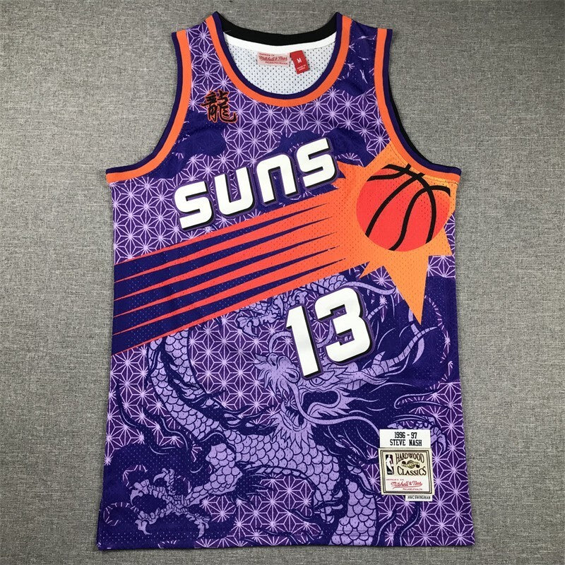 Phoenix Suns #13 Steve Nash Suns 13 Purple s-xxl Style 2