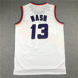 Phoenix Suns #13 Steve Nash Suns 13 White Gold Logo Style 2