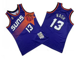 Phoenix Suns #13 Steve Nash Suns 13 # Purple 96-97 Season Mitchell Retro Jersey Style 2