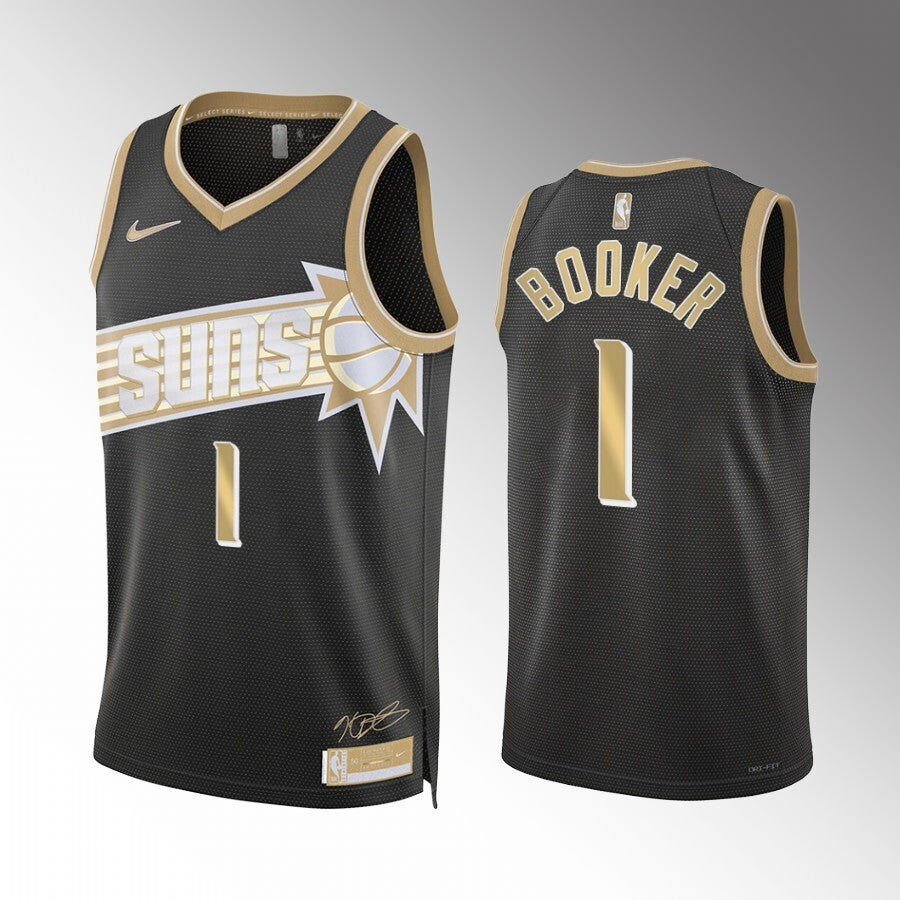 Phoenix Suns #1 Devin Booker 2024 NBA Select Series Black Style 1