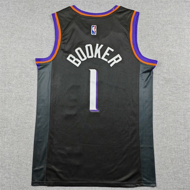 Phoenix Suns #1 Devin Booker 26 Suns 1 Black Style 1