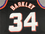 Phoenix Suns #34 Charles Barkley Suns 34 Black Gold Logo Style 1