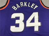 Phoenix Suns #34 Charles Barkley Suns 34 Purple Gold Logo Style 1