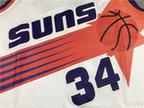 Phoenix Suns #34 Charles Barkley Suns 34 White Gold Logo Style 3
