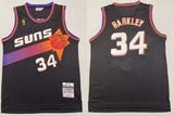 Phoenix Suns #34 Charles Barkley Suns Barkley 34 # Black Gold Logo 1992-93 Retro Premium Mesh Jersey
