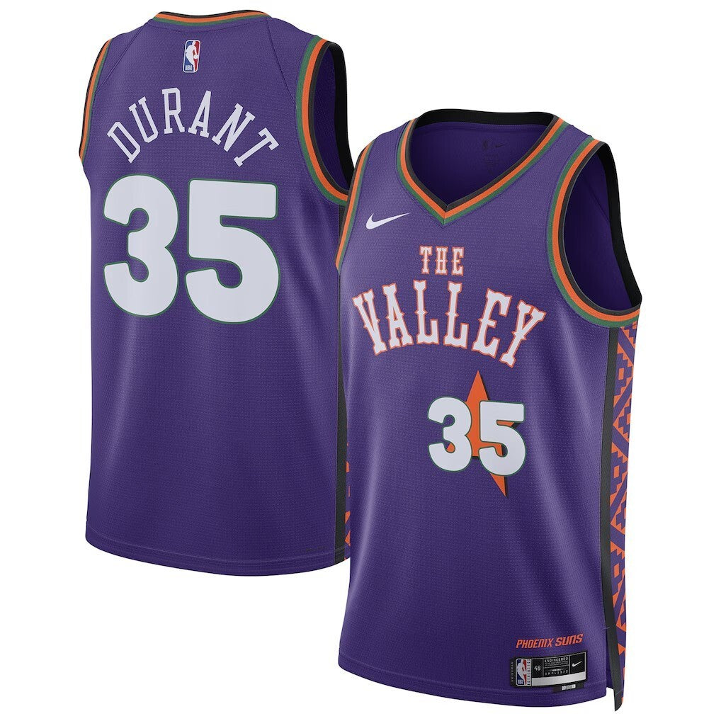 Phoenix Suns #35 Kevin Durant Unisex 202425 Swingman Player Jersey - City Edition - Purple
