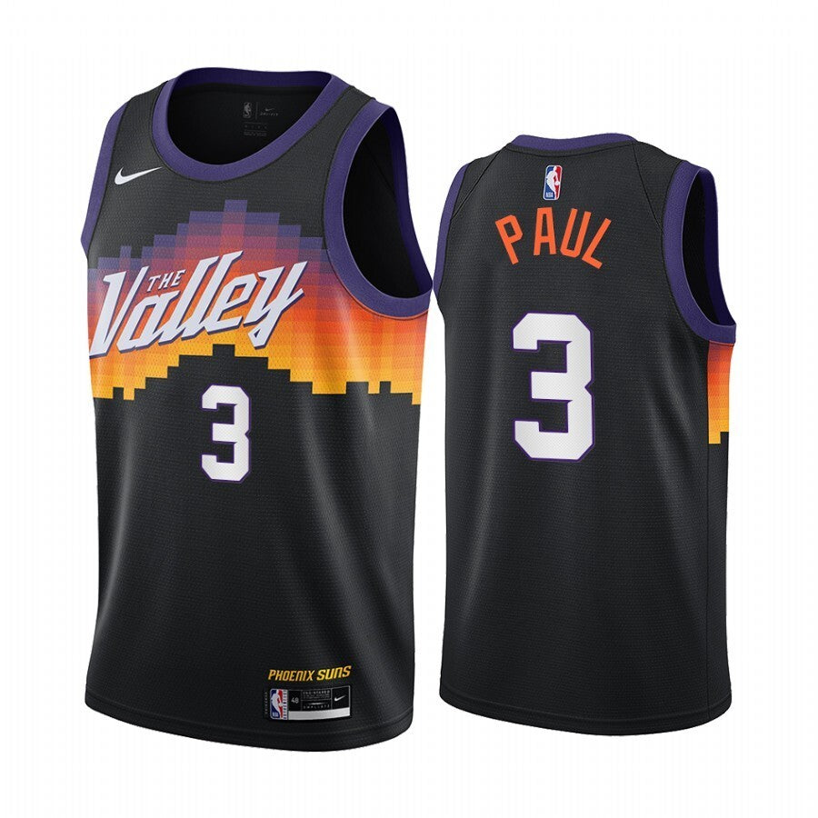 Phoenix Suns #3 Paul 21 Season Edition City Edition Suns 3 # Paul Black Jersey