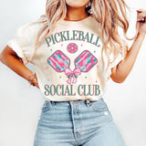 Pickleball T-Shirt, Brushstroke Pickleball T-Shirt, Pickleball T-Shirt, Preppy T-Shirt, Pickleball Social Club T-Shirt, Pickleball Coquette T-Shirt