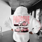 Pink Porsche 911 GT3 RS Hoodie, Unisex, Menswear, Street Racing Shirt, Car Hoodie, Boyfriend Gift