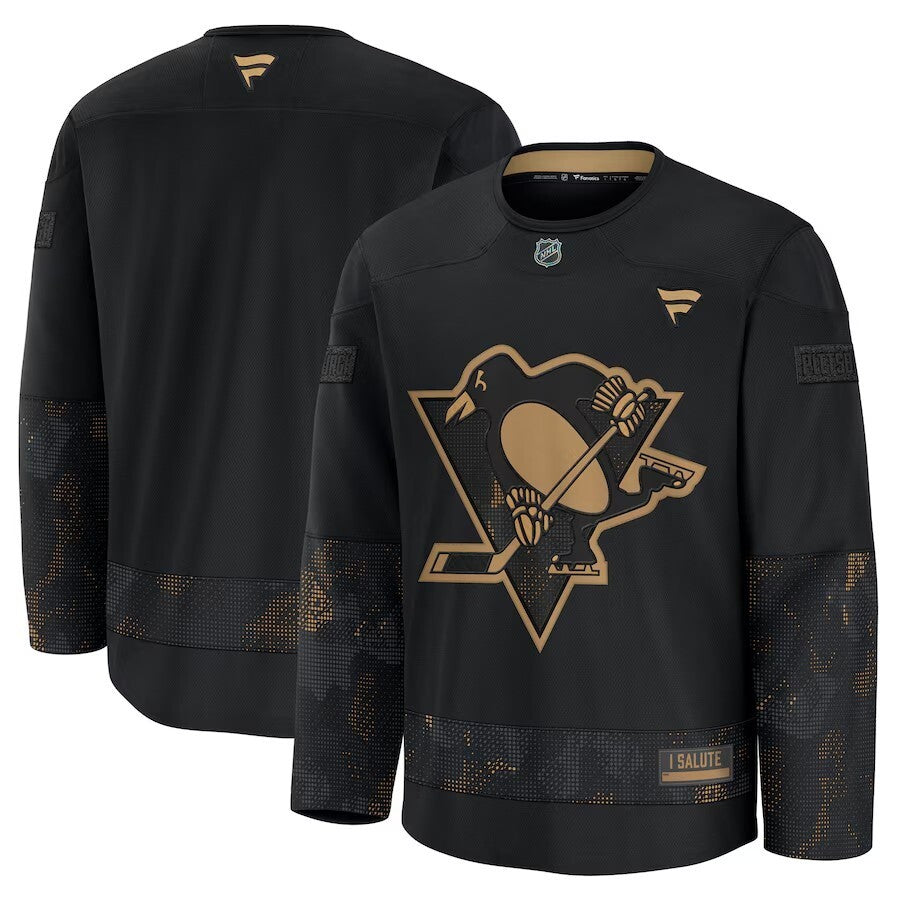 Pittsburgh Penguins 2024 Military Appreciation Practice Jersey - Black