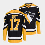 Pittsburgh Penguins #17 bryan-rust-black-2022reverse-retro-2.0-authentic-primegreen-jersey