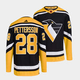 Pittsburgh Penguins #28 marcus-pettersson-black-2022reverse-retro-2.0-authentic-primegreen-jersey