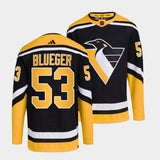 Pittsburgh Penguins #53 teddy-blueger-black-2022reverse-retro-2.0-authentic-primegreen-jersey