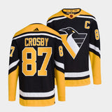 Pittsburgh Penguins #87 sidney-crosby-black-2022reverse-retro-2.0-authentic-primegreen-jersey