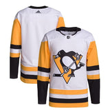 Pittsburgh Penguins adidas Away Primegreen Authentic Pro Jersey – White