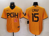 Pittsburgh Pirates #15 Oneil Cruz Pirates City Adult Style 2
