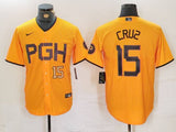 Pittsburgh Pirates #15 Oneil Cruz Pirates City Adult Style 3