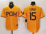 Pittsburgh Pirates #15 Oneil Cruz Pirates City Adult Style 4