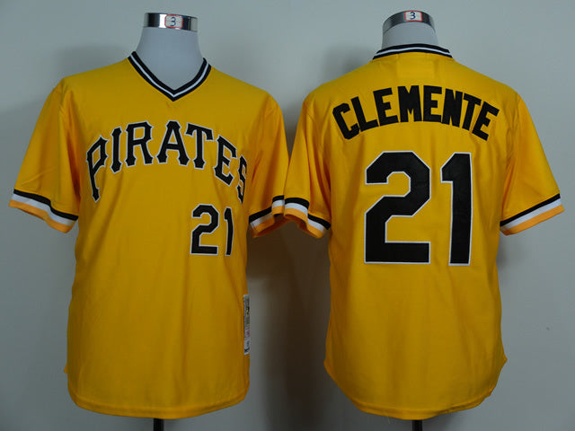 Pittsburgh Pirates #21 Pirates 21 Yellow 1971 Retro