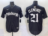 Pittsburgh Pirates #21 Roberto Clemente Pirates 5 Collaboration Style 2