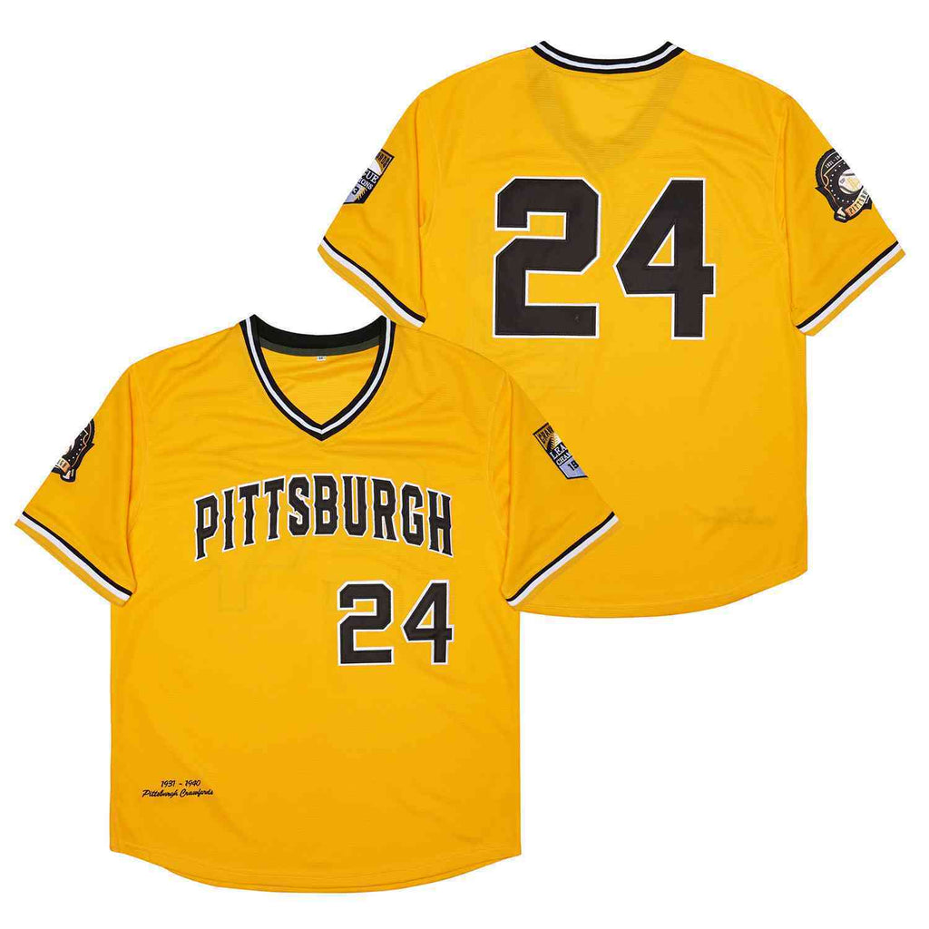 Pittsburgh Pirates #24 Barry Bonds Pirates 24 Yellow Black