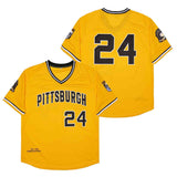 Pittsburgh Pirates #24 Barry Bonds Pirates 24 Yellow Black