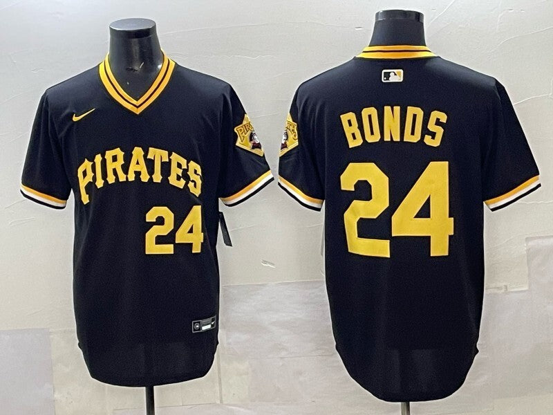 Pittsburgh Pirates #24 Barry Bonds Pirates Retro Adult .png