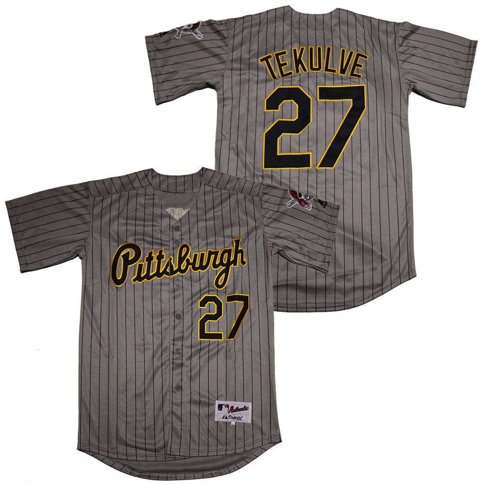 Pittsburgh Pirates #27 Kent Tekulve Pirates 27 Gray Black Inverted