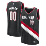 Portland Trail Blazers Donovan Clingan 2024 NBA Draft Fast Break Player Jersey - Icon Edition - Black