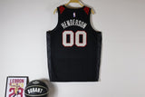 Portland Trail Blazers #00 Scoot Henderson 24 Trail Blazers City Black Style 1