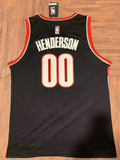 Portland Trail Blazers #00 Scoot Henderson Trail Blazers 00 Black Style 1
