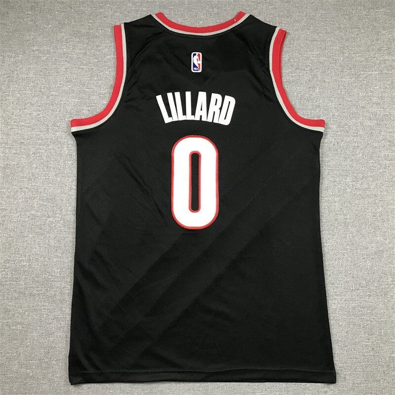 Portland Trail Blazers #0 Damian Lillard 23 Trail Blazers 0 Black Style 1