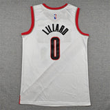 Portland Trail Blazers #0 Damian Lillard Trail Blazers 0 White Style 3
