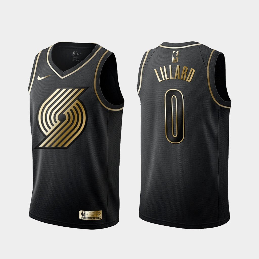 Portland Trail Blazers #0 Damian Lillard Trail Blazers 0# Yellow Edition Jersey