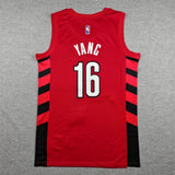 Portland Trail Blazers #16 Yang Trail Blazers 16 Red Statement Edition Style 1