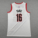 Portland Trail Blazers #16 Yang Trail Blazers 16 White Style 1